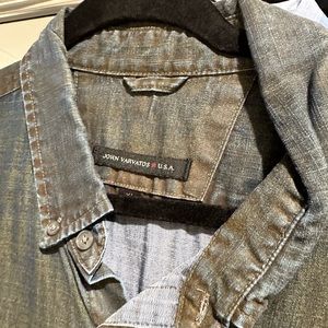 Great John Varvatos denim shirt.